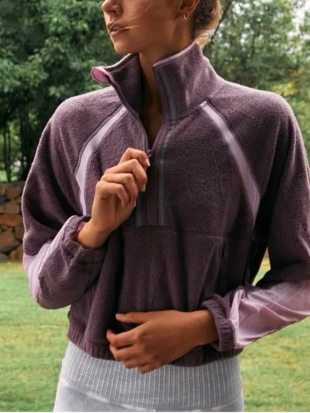 FREE PEOPLE PULLOVER | So Fly Half-Zip Pullover Cropped “Fleece”